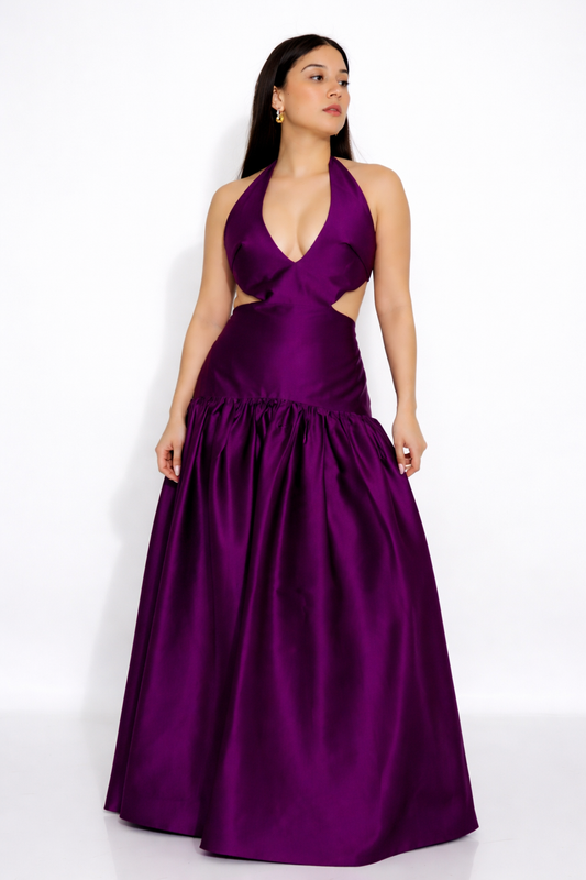 Plum gown